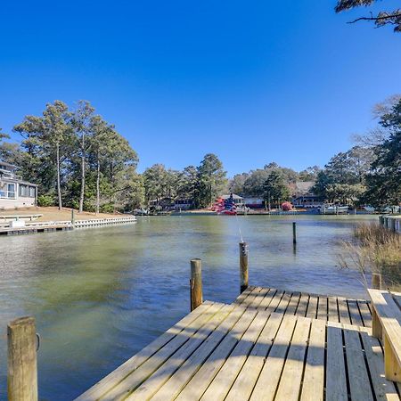 Waterfront Pine Knoll Shores Gem With Boat Dock Exterior foto